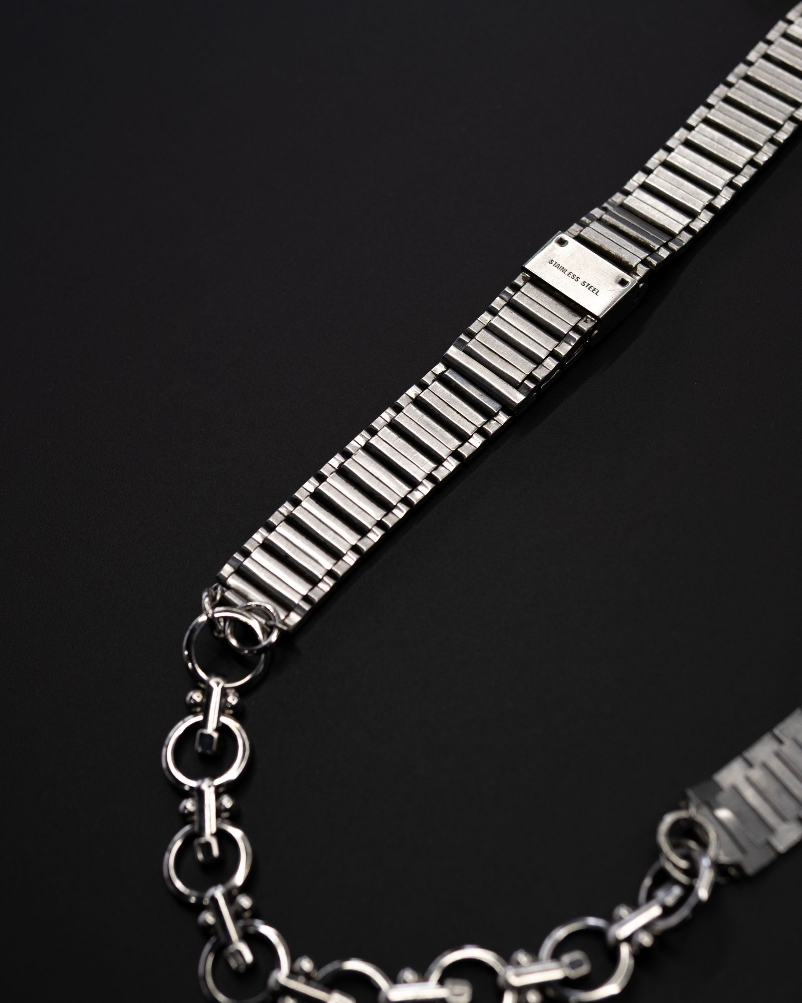 Vintage Watch Links Chain / Silver