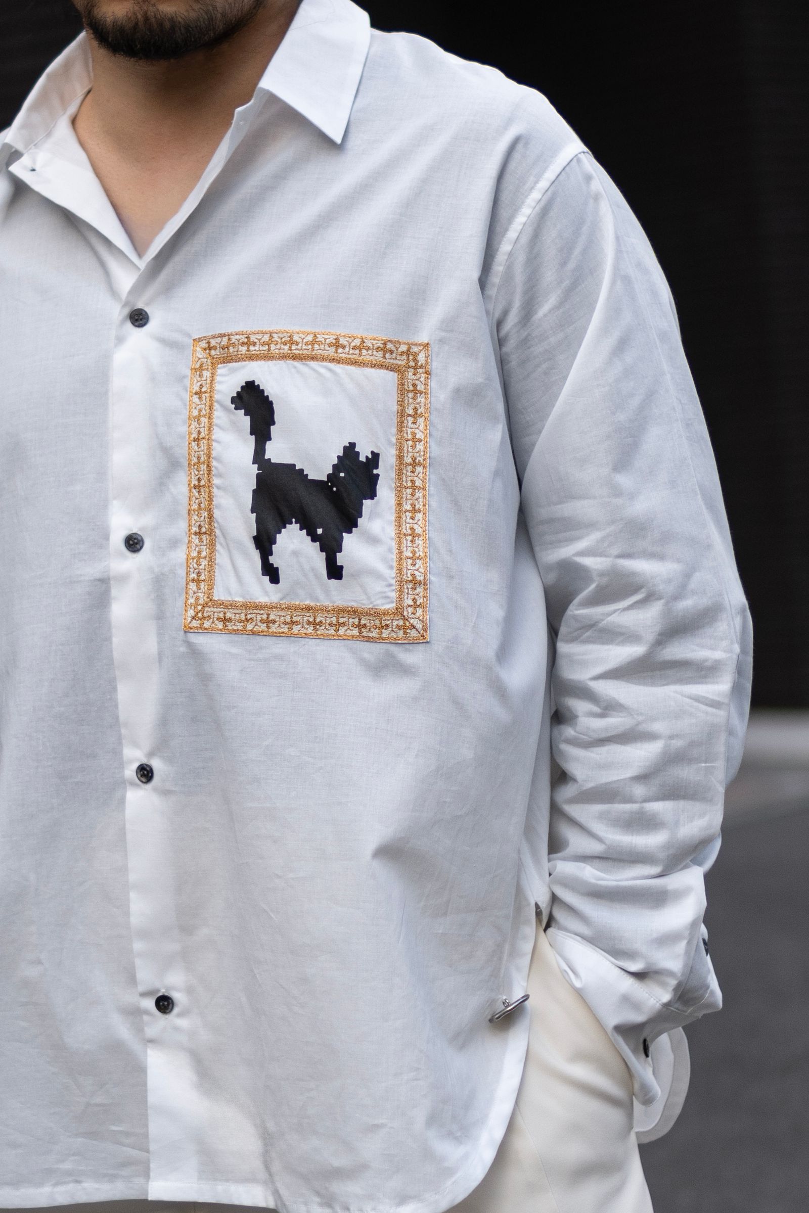 DOTS MUSEUM SHIRT / COLOURLESS WHITE