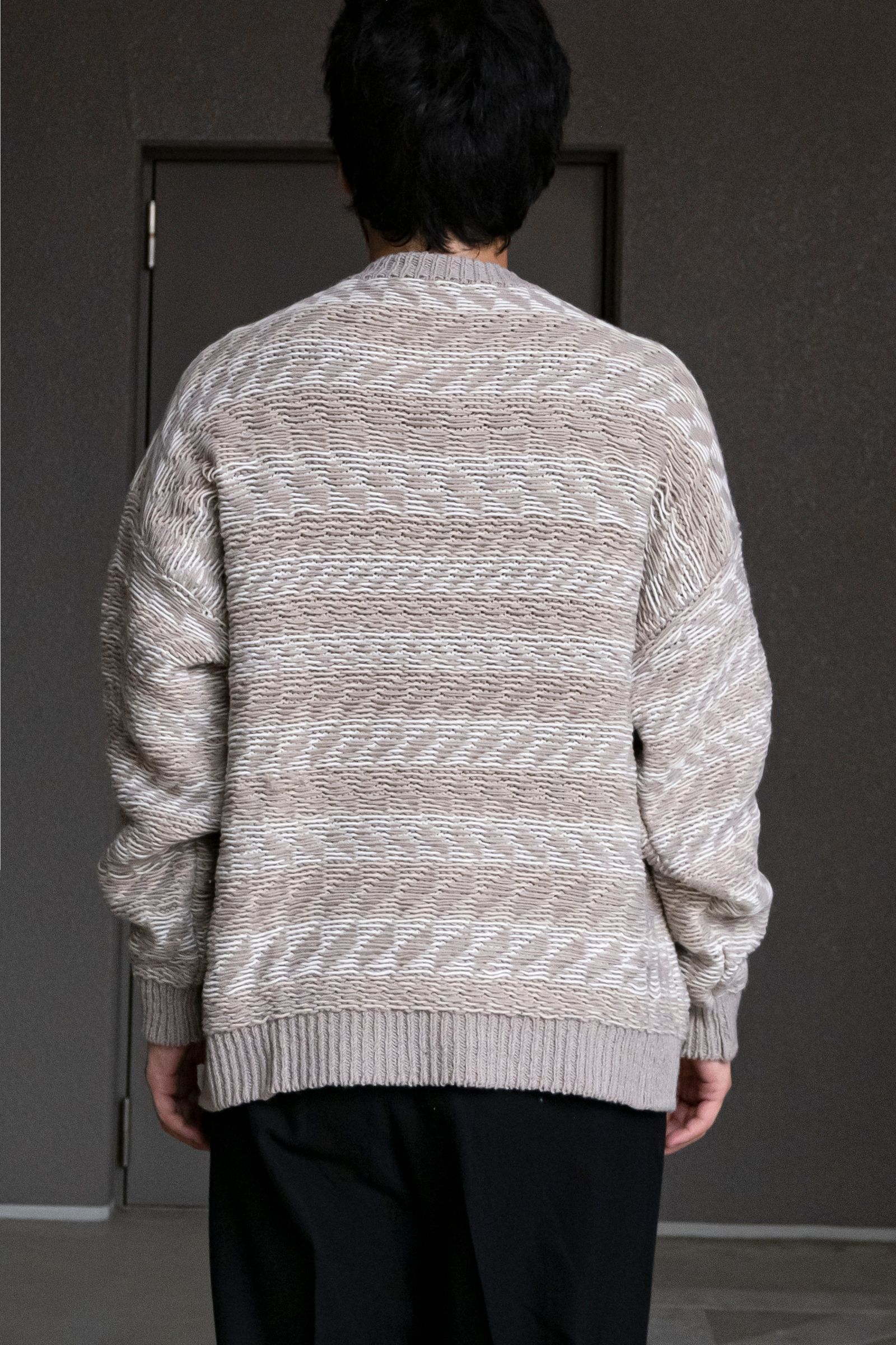 Blanc YM - Inside out Knit Pullover / Beige | Retikle Online Store