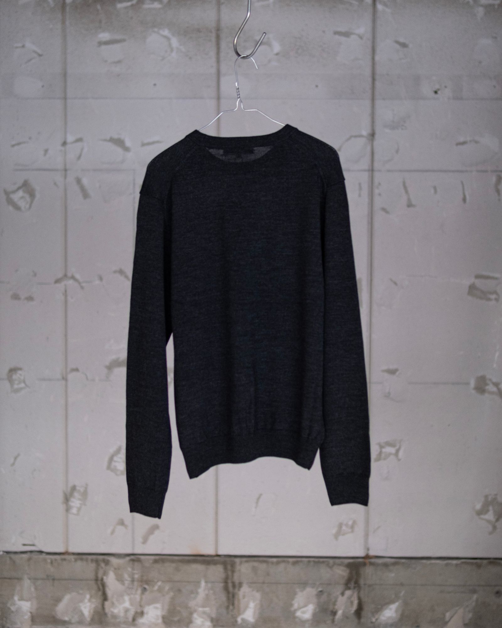 Bracelet Knit in Wool / Dark Gray Melange