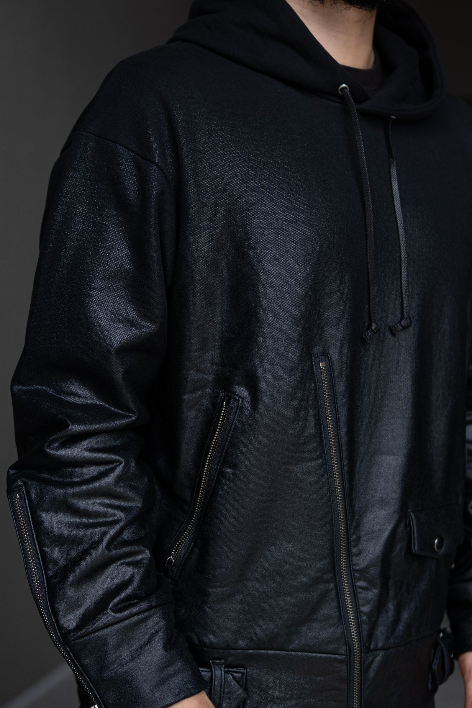 meagratia - Gradation sweater hoodie / blk | Retikle Online meagratia - Gradation sweater hoodie / blk | Retikle Online