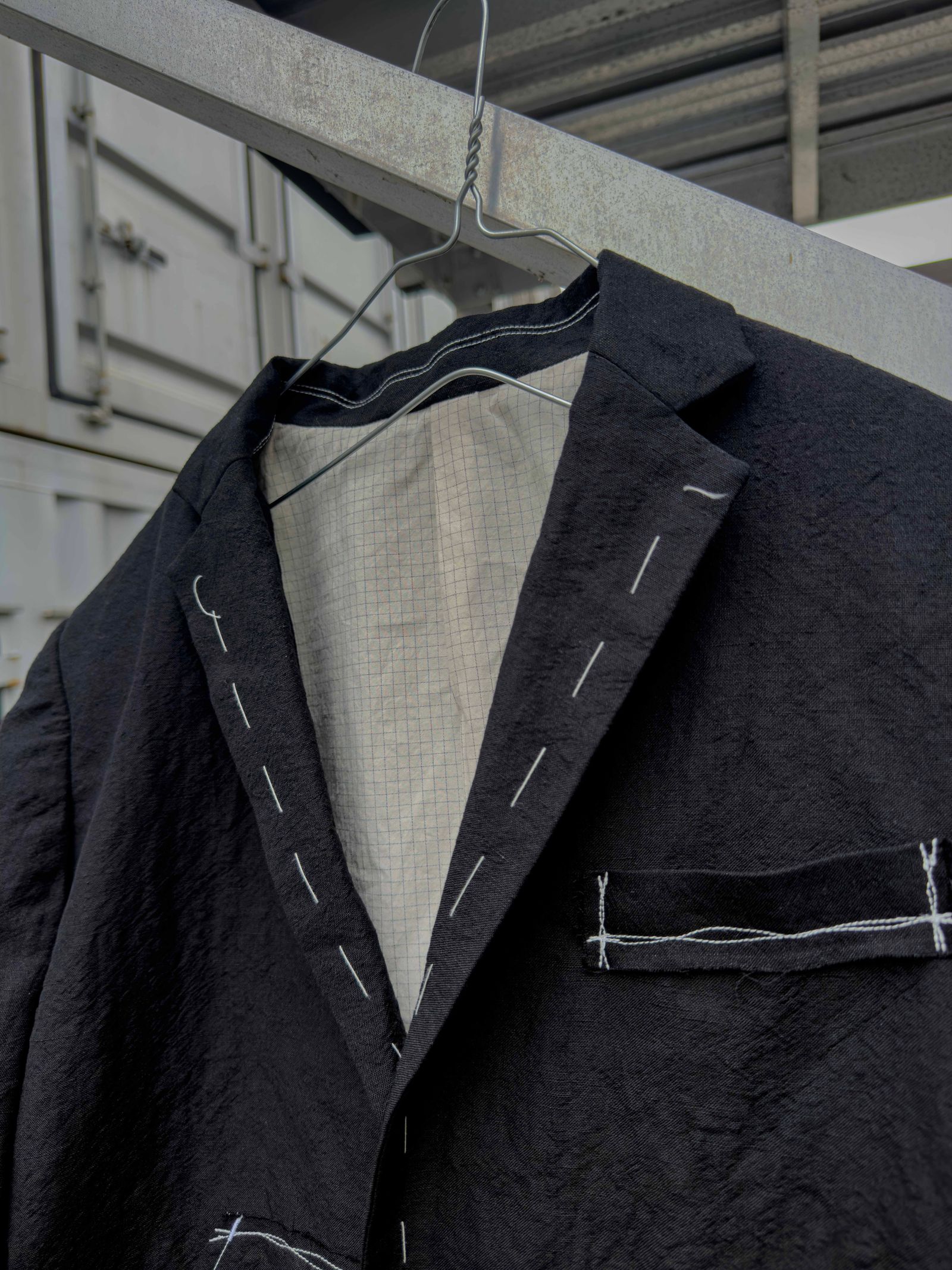 SEPARATE PATCH POCKET CEREMONY JACKET / Black