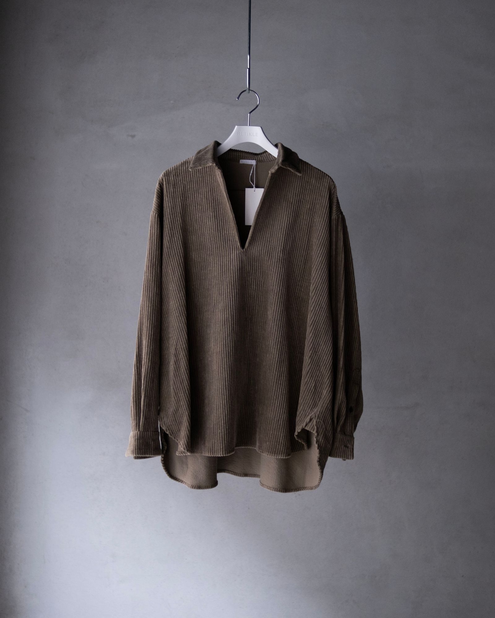 Corduroy Skipper Shirts / Beige