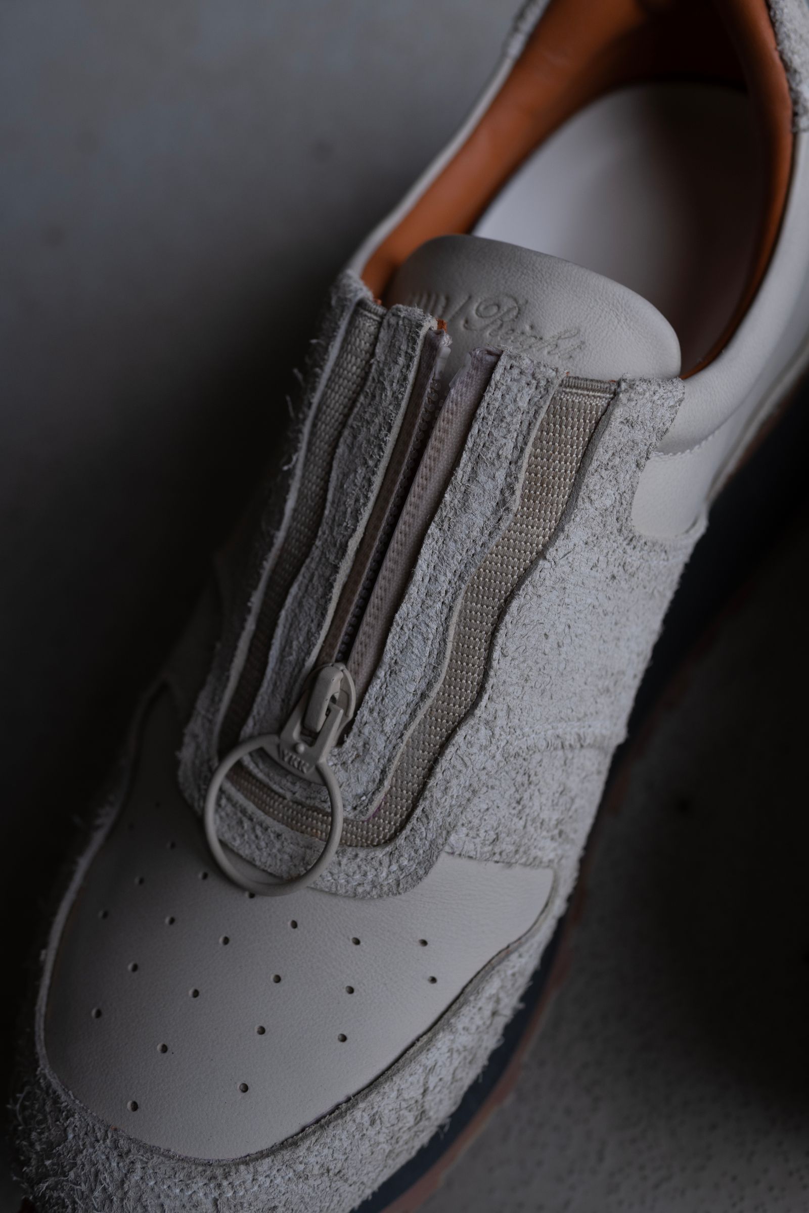 Zip & gore runner / Light beige