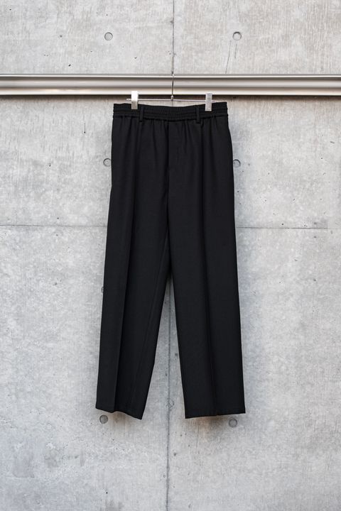 "REL" WOOL POLYESTER TWILL / BLACK