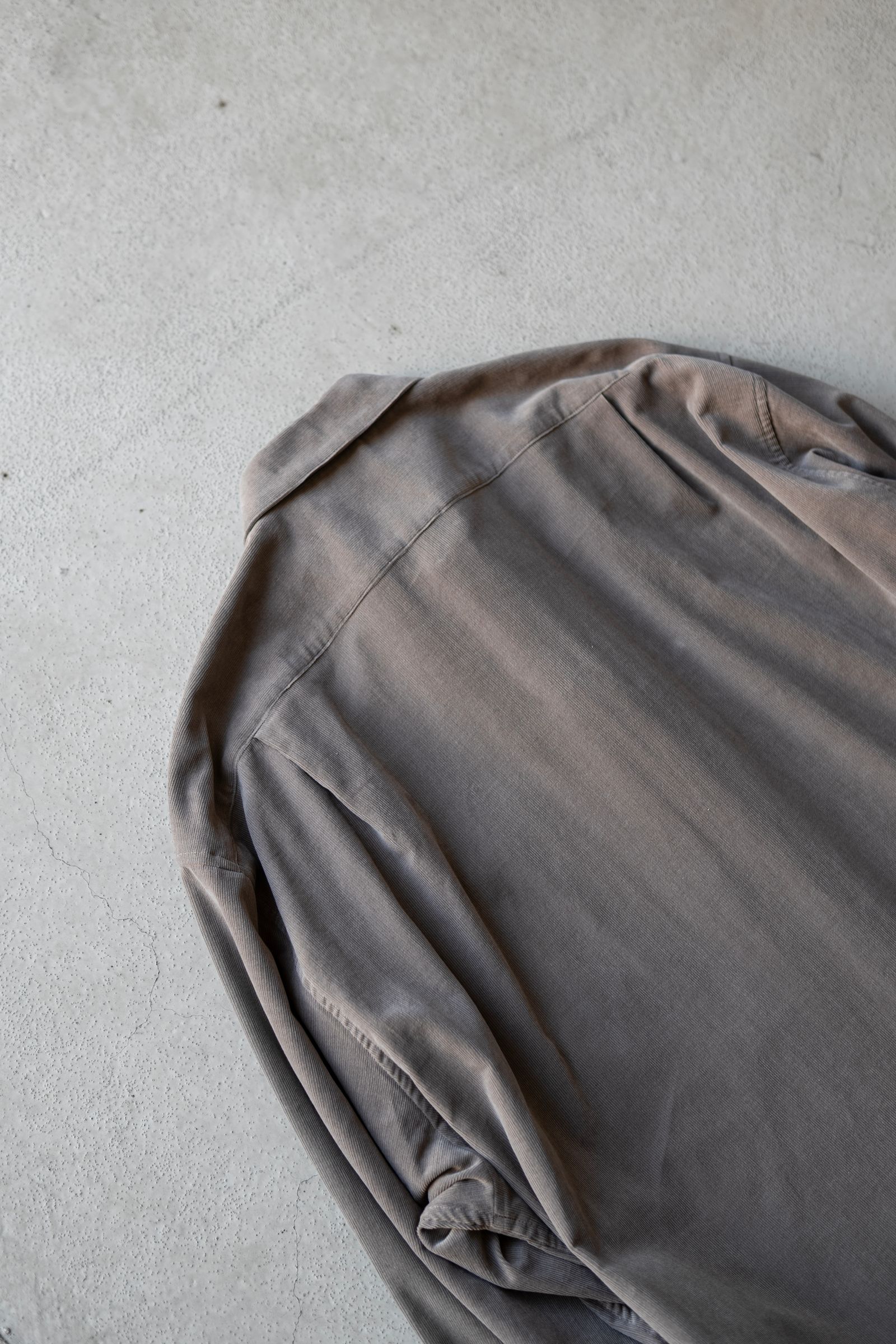 Soft Corduroy Wide Shirts / Greige