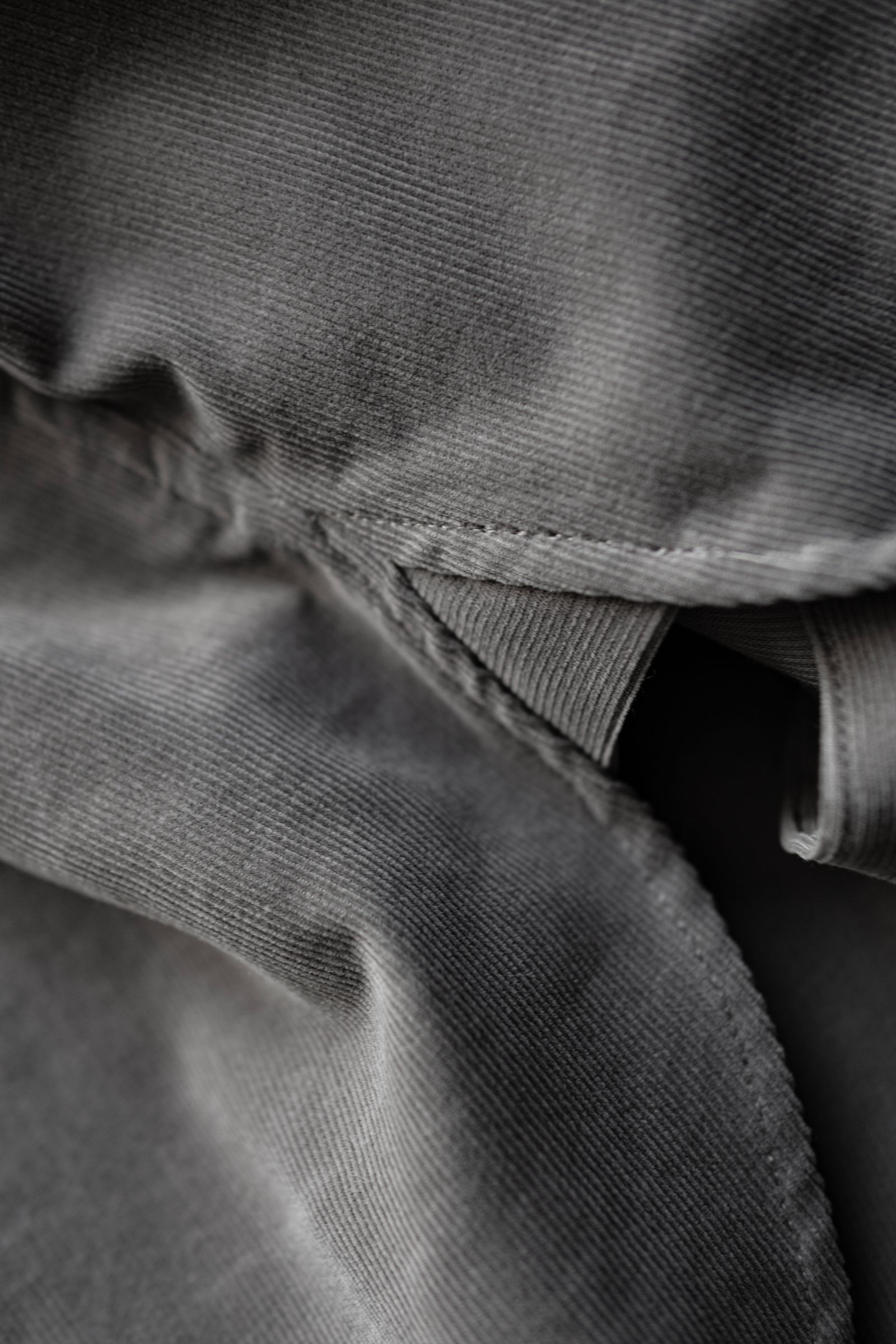 Soft Corduroy Wide Shirts / Greige