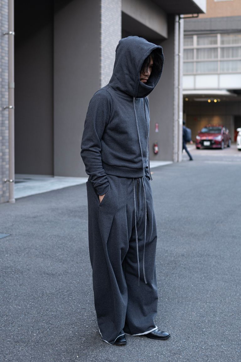 SHINYAKOZUKA - ORDINARY DIVING SKINNY HOODIE / CHARCORL | Retikle 