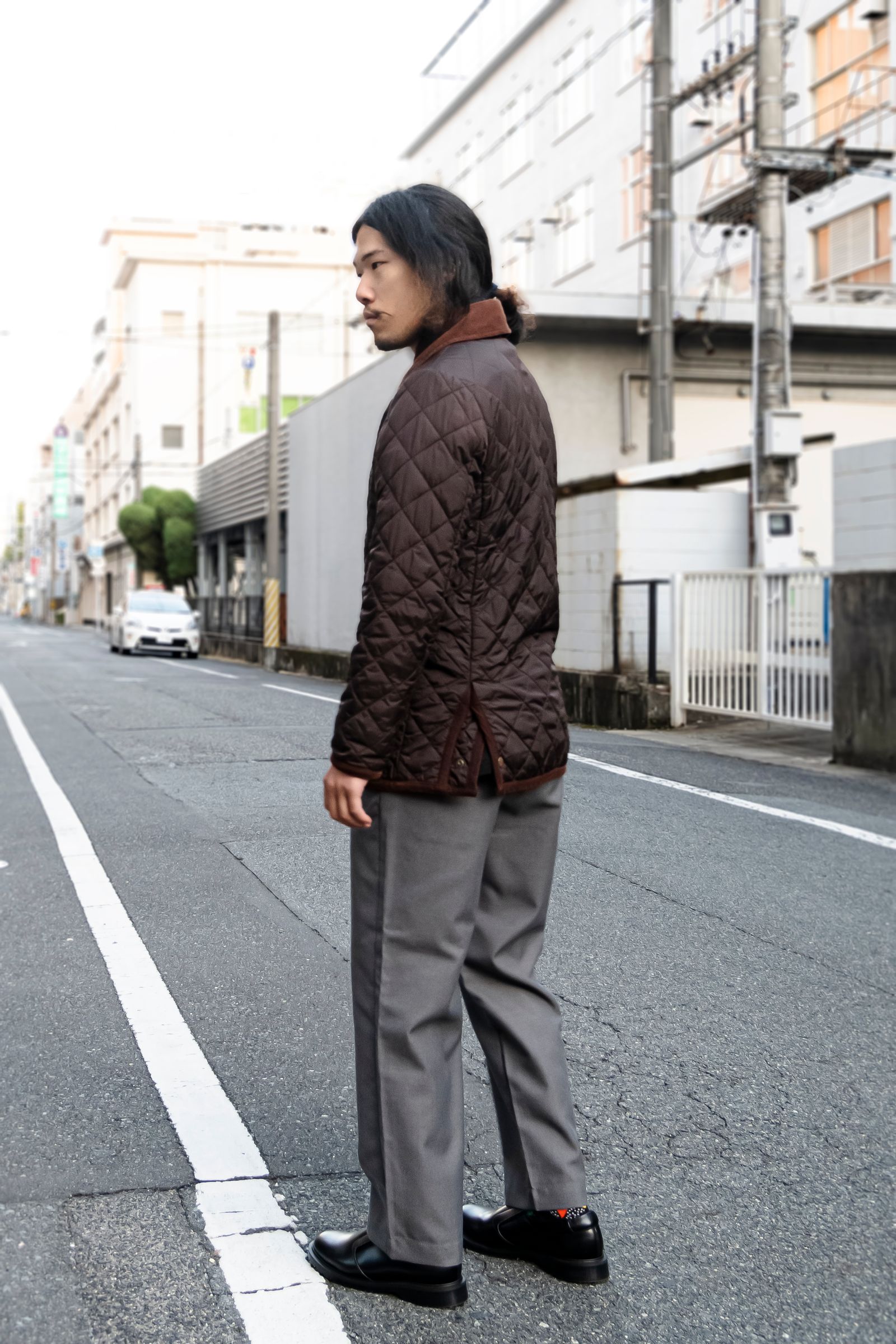 RICCARDO METHA - WOOL SOLID 1TUCK WIDE TROUSERS / GRIGIO RICCARDO METHA - WOOL SOLID 1TUCK WIDE TROUSERS / GRIGIO