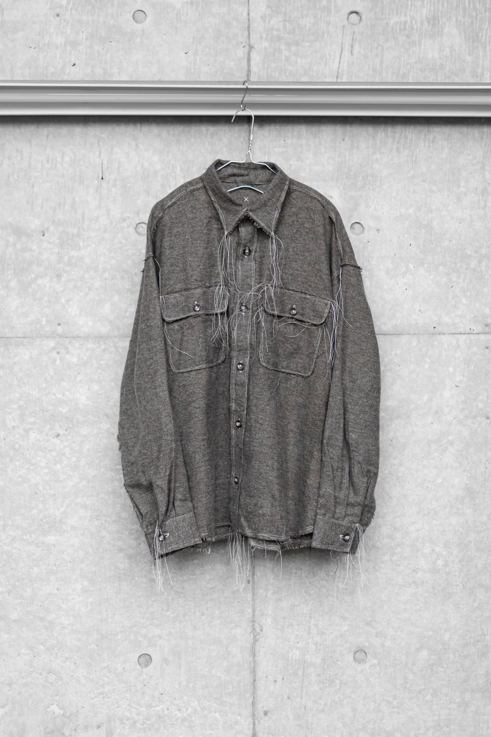 60s COLLAR CRAFTSMAN SHIRT / KHAKI