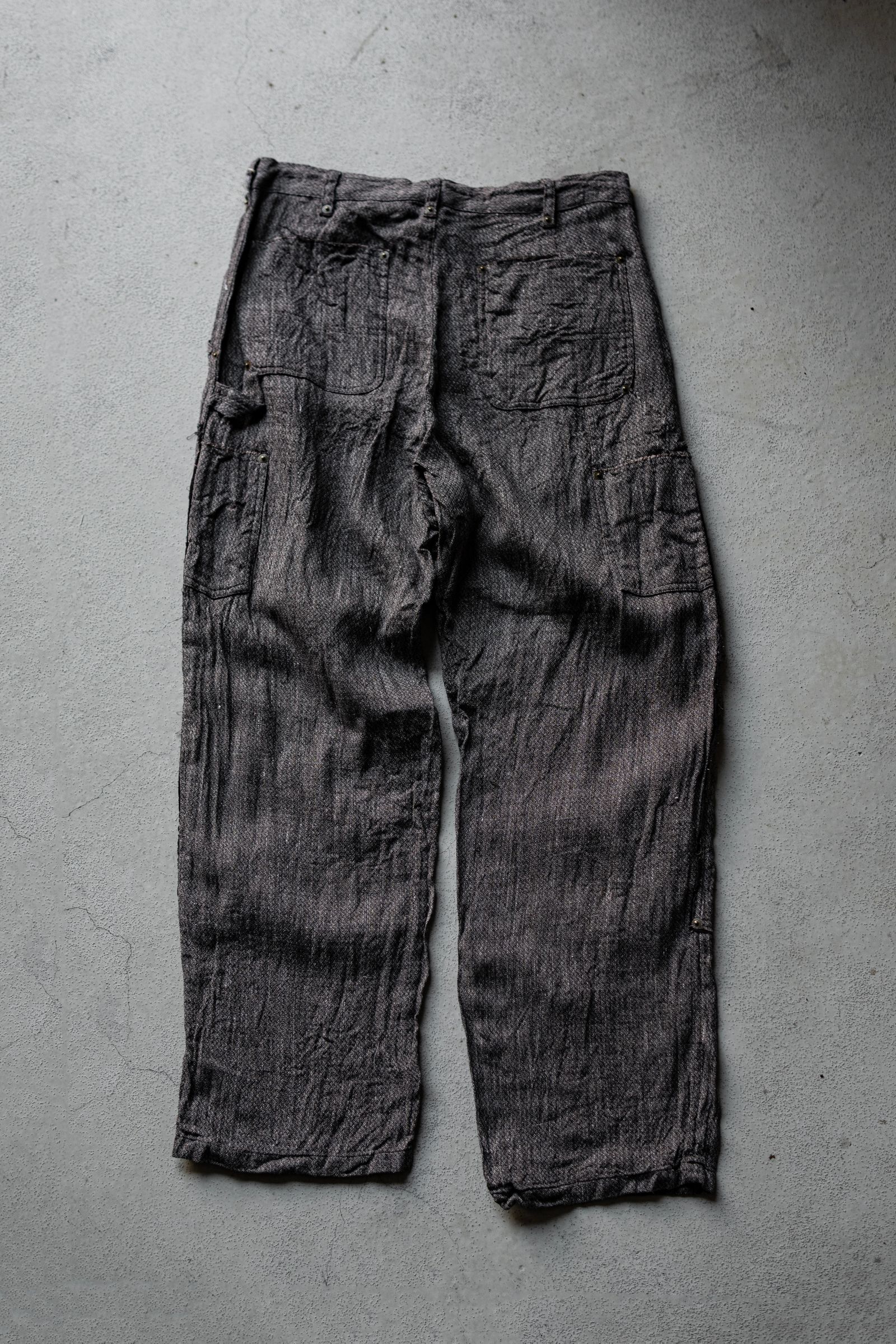 Linen Silk Double knee PT / brw