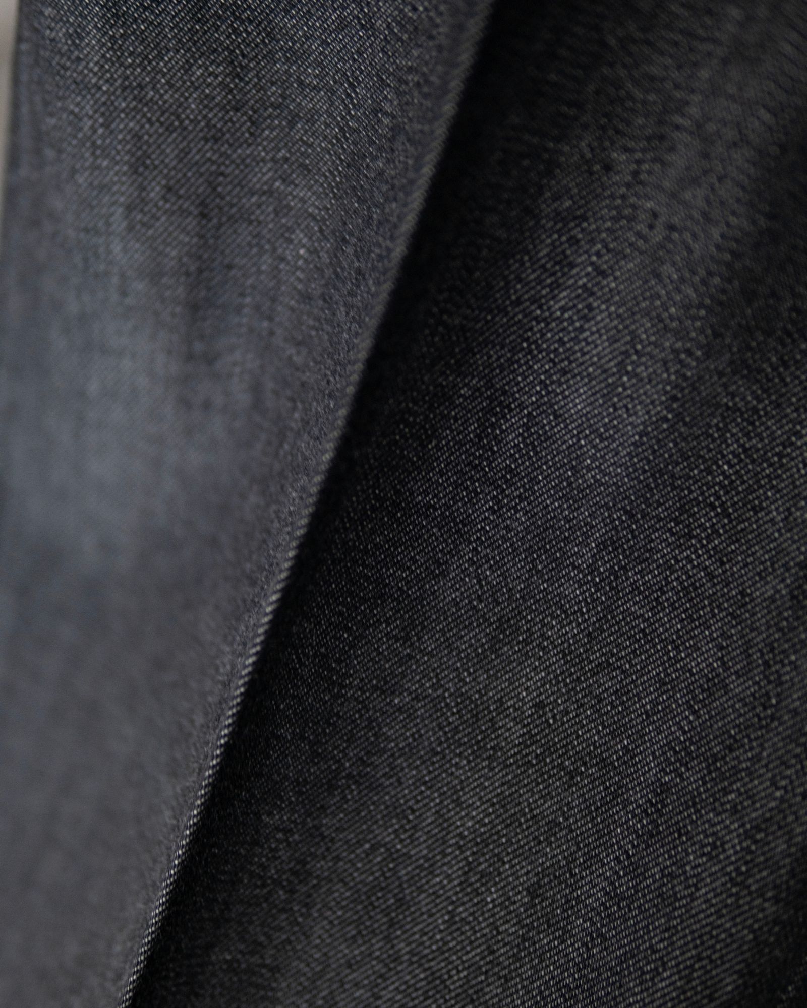 "O" COMBED COMPACT DENIM / BLACK