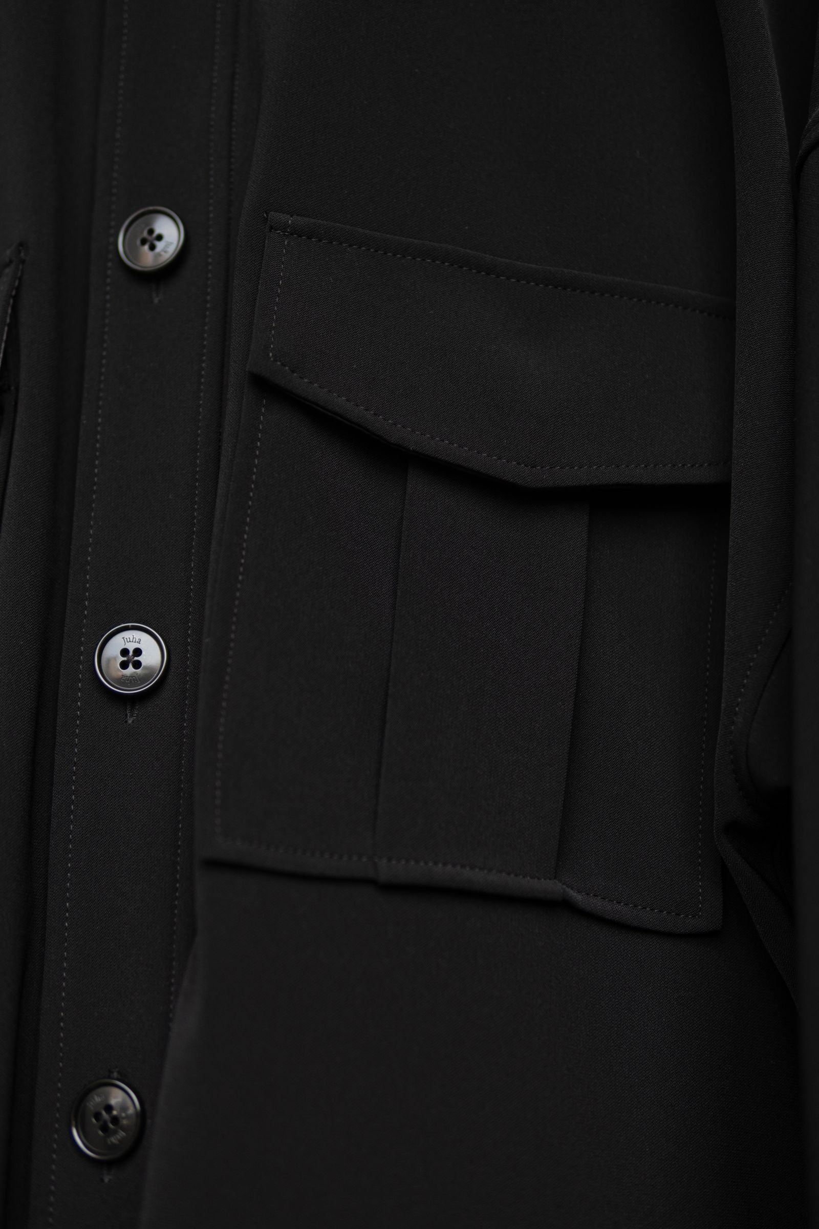 OVERSIZED SAFARI JACKET / BLACK