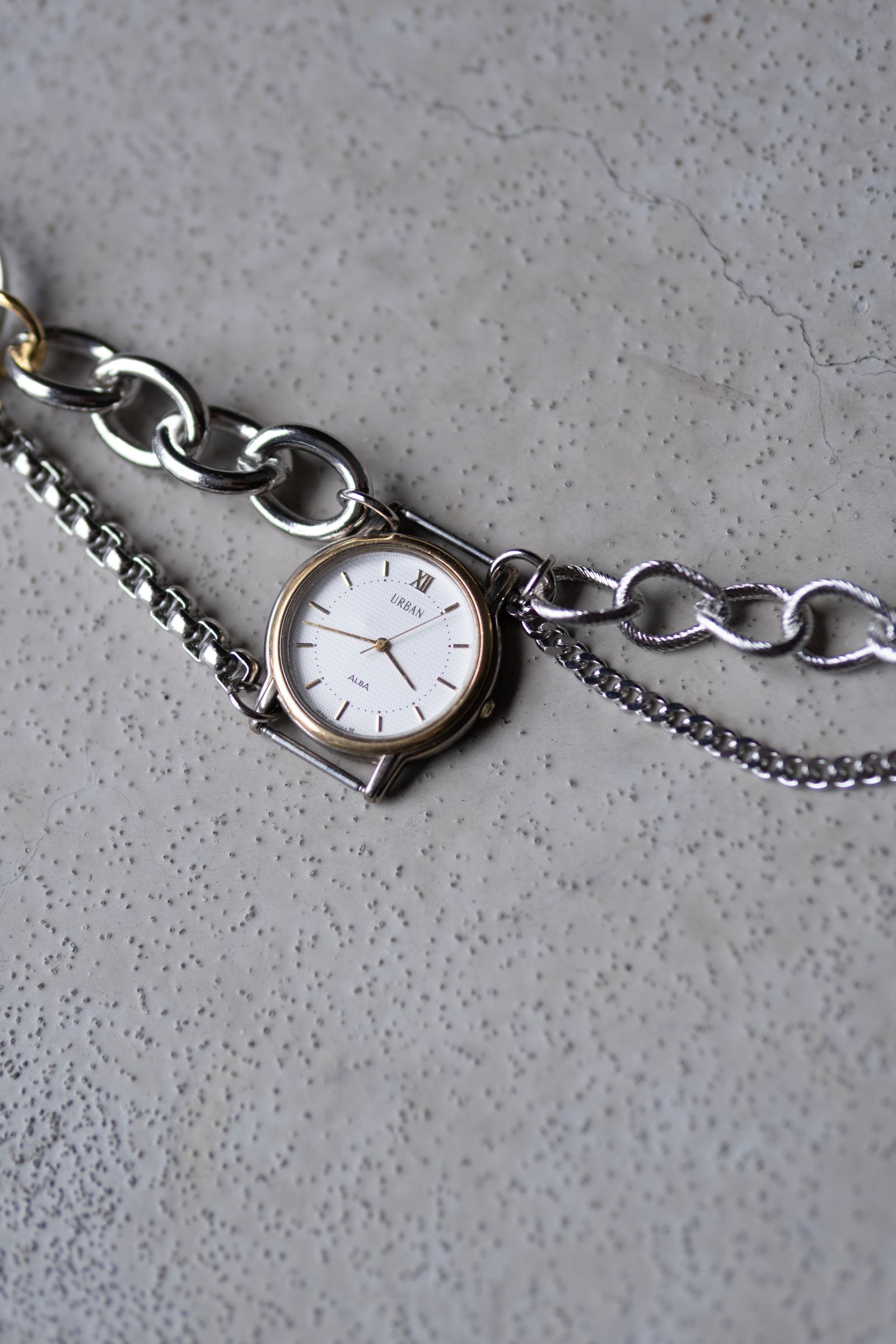 SCRAP LINKS CHAIN / SILVER