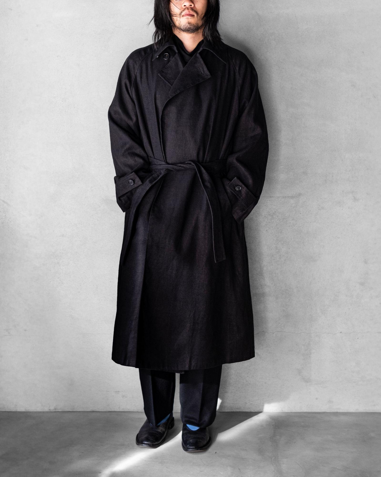 Hemp Oversize Coat / Black