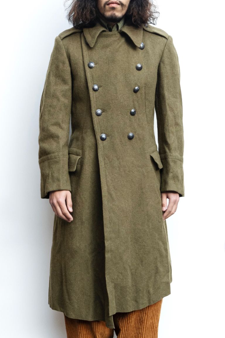 ルーマニア軍　ウール　ロングコート　ヴィンテージ ☆スペシャル/ルーマニア軍/ウールロングコート/デッドストック