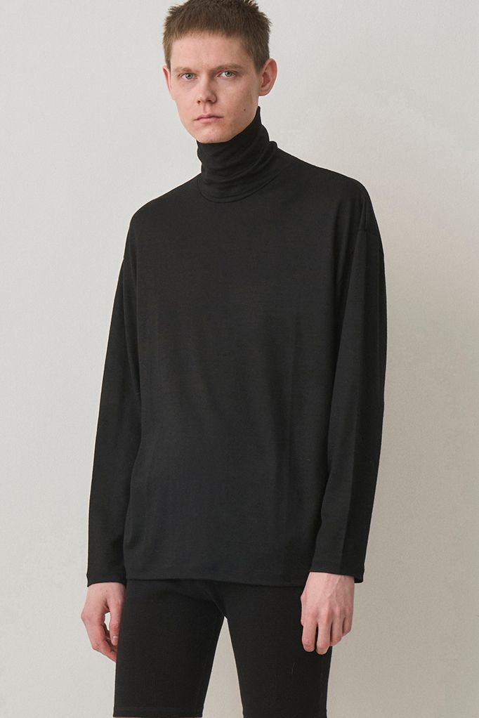 WASHBLE WOOL TURTLE / BLACK
