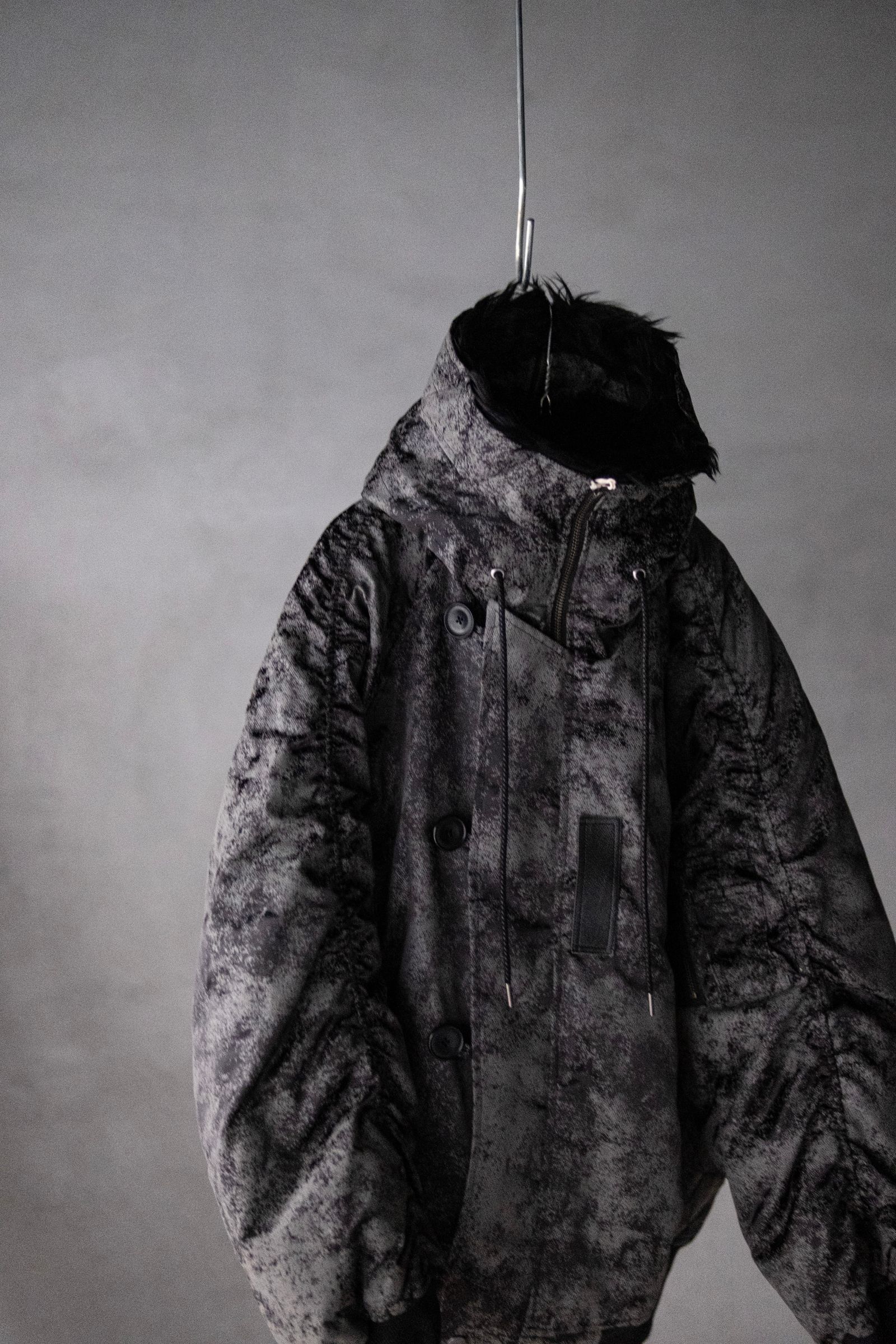 Rust printed N2 Blouson / blk
