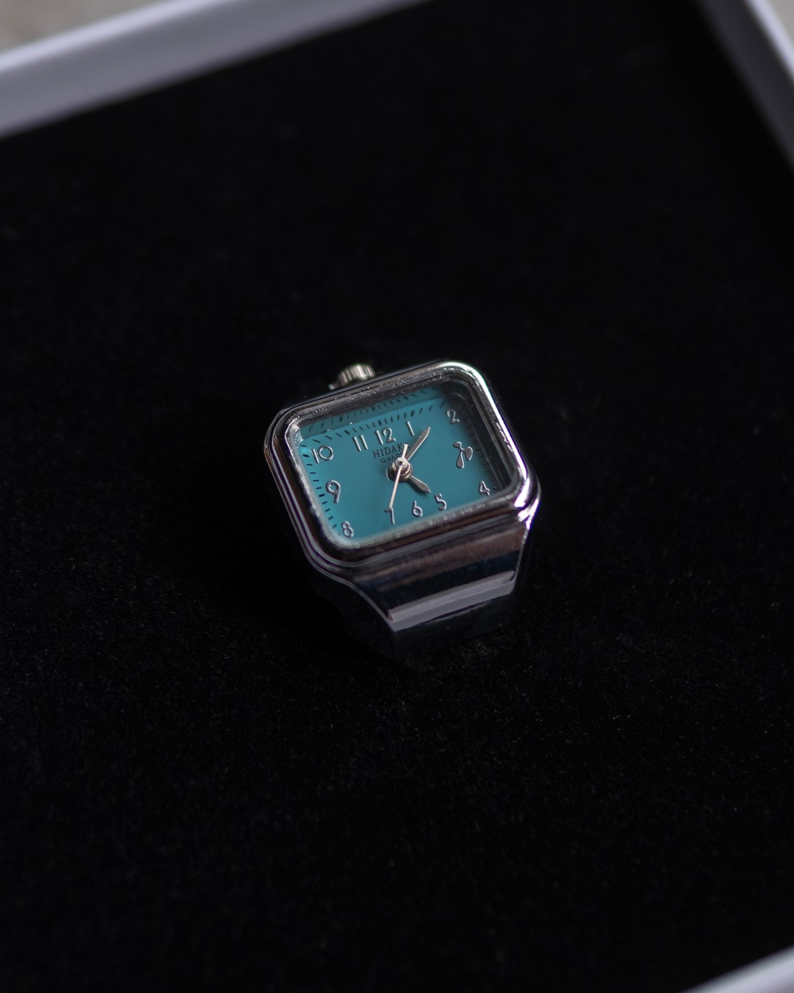 E/W Ring Watch / Silver/T-Blue