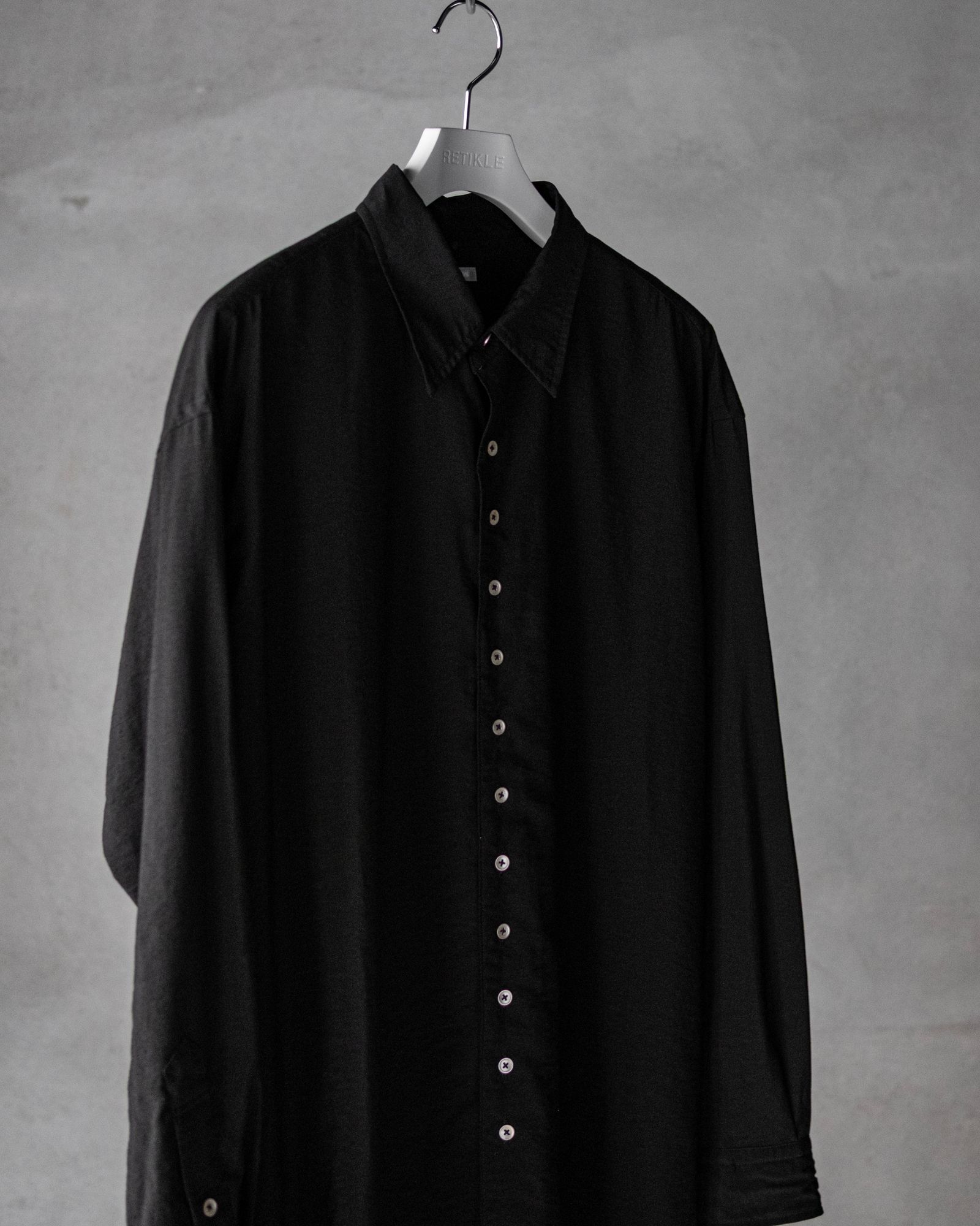 【exclusive】Regular Colar Shirts / Black