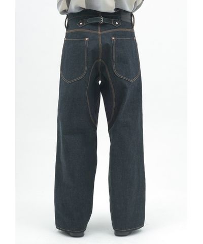 CLASSIC DOUBLE KNEE DENIM PANTS / RIGID INDIGO