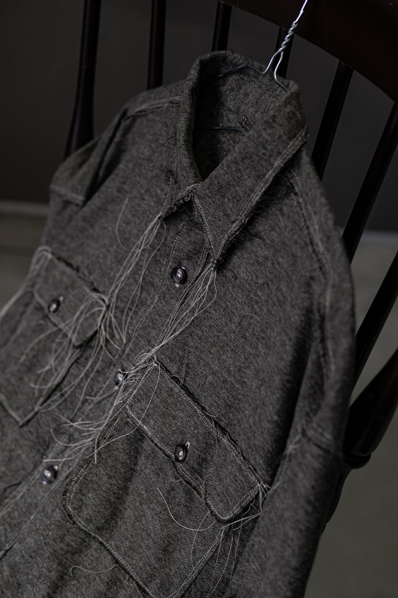 60s COLLAR CRAFTSMAN SHIRT / KHAKI