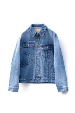 wranglee denim jacket / used-wash