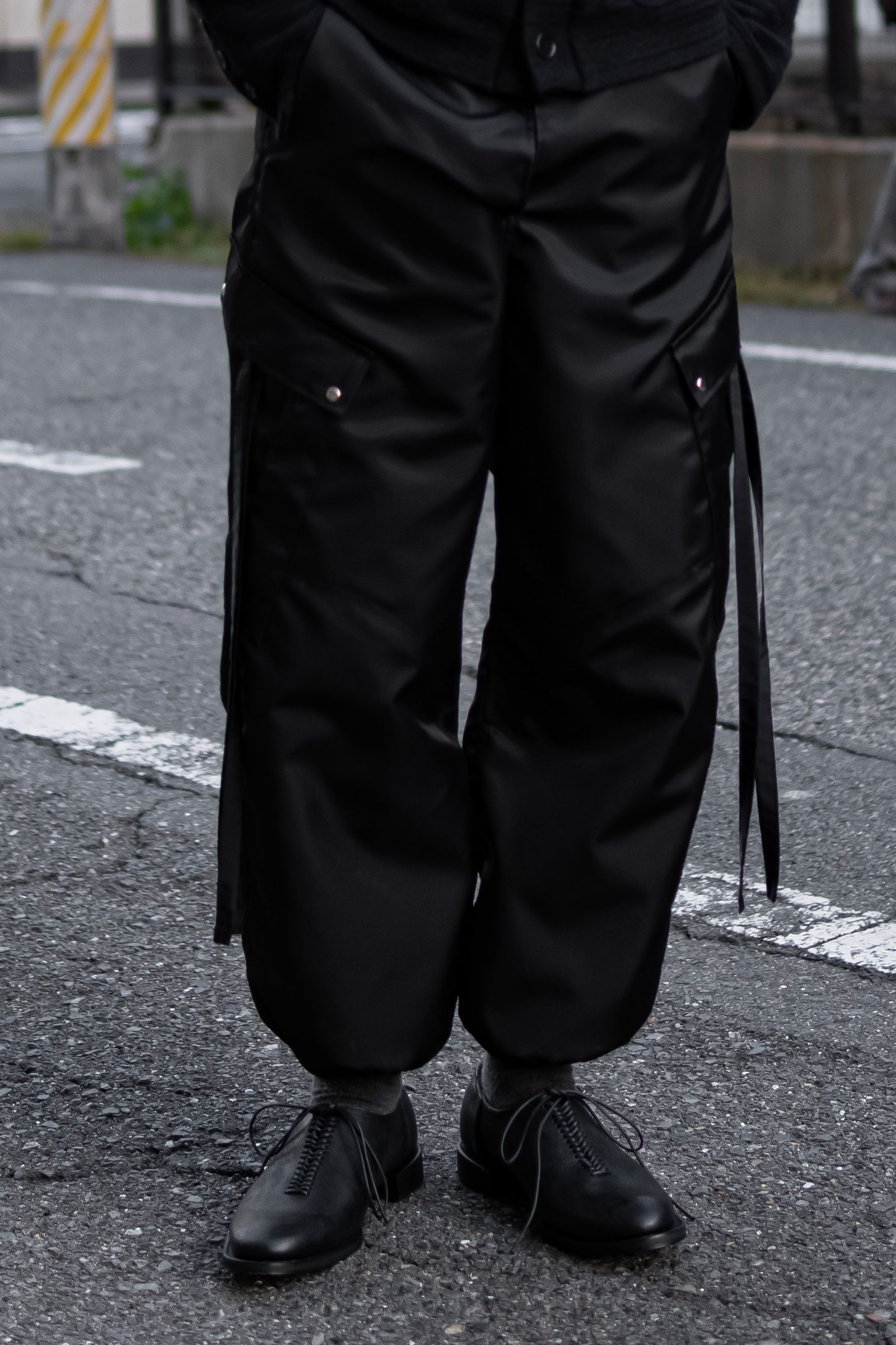 Nylon tech cargo pants