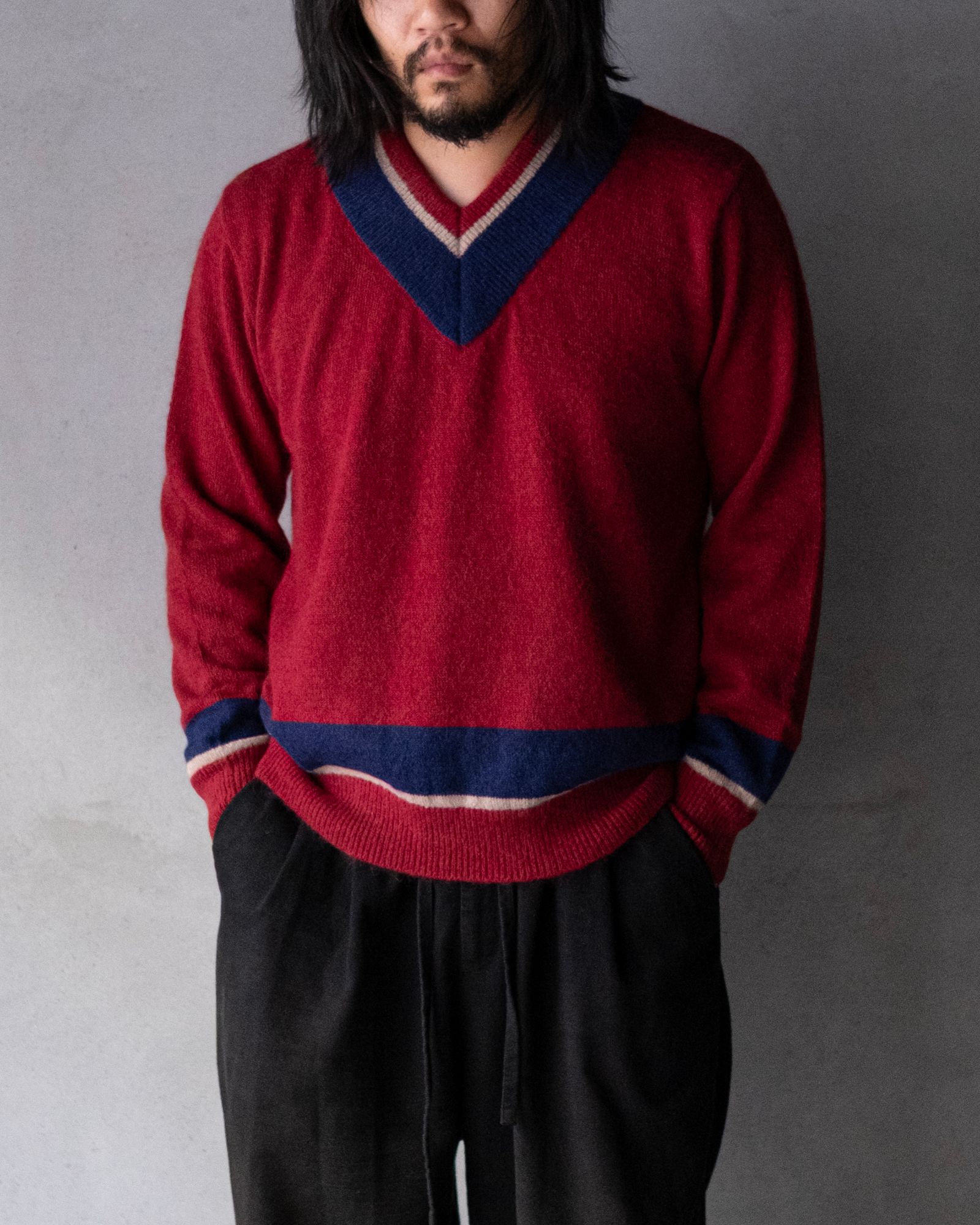 ALPACA TILDEN KNIT / RED