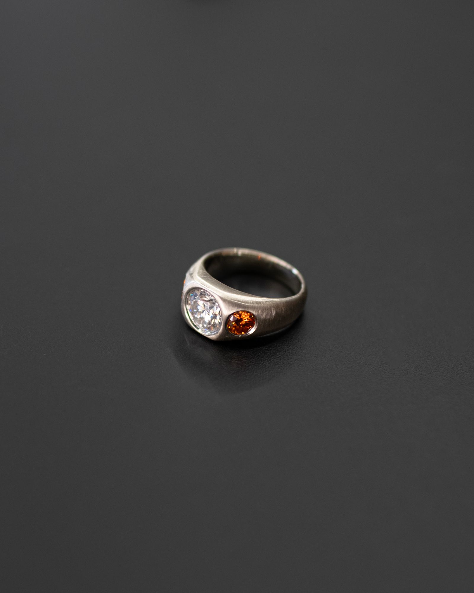 Cub Ring / Silver/Amber