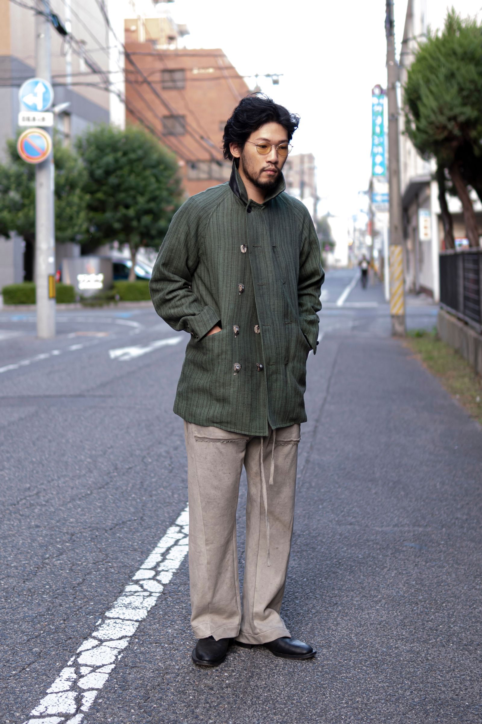 【LIMITED EDITION】Amish tweed hulf coat