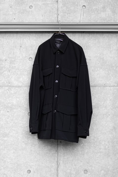 OVERSIZED SAFARI JACKET / BLACK