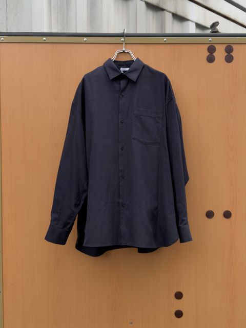 Soft Oxford Wide Shirts / Navy