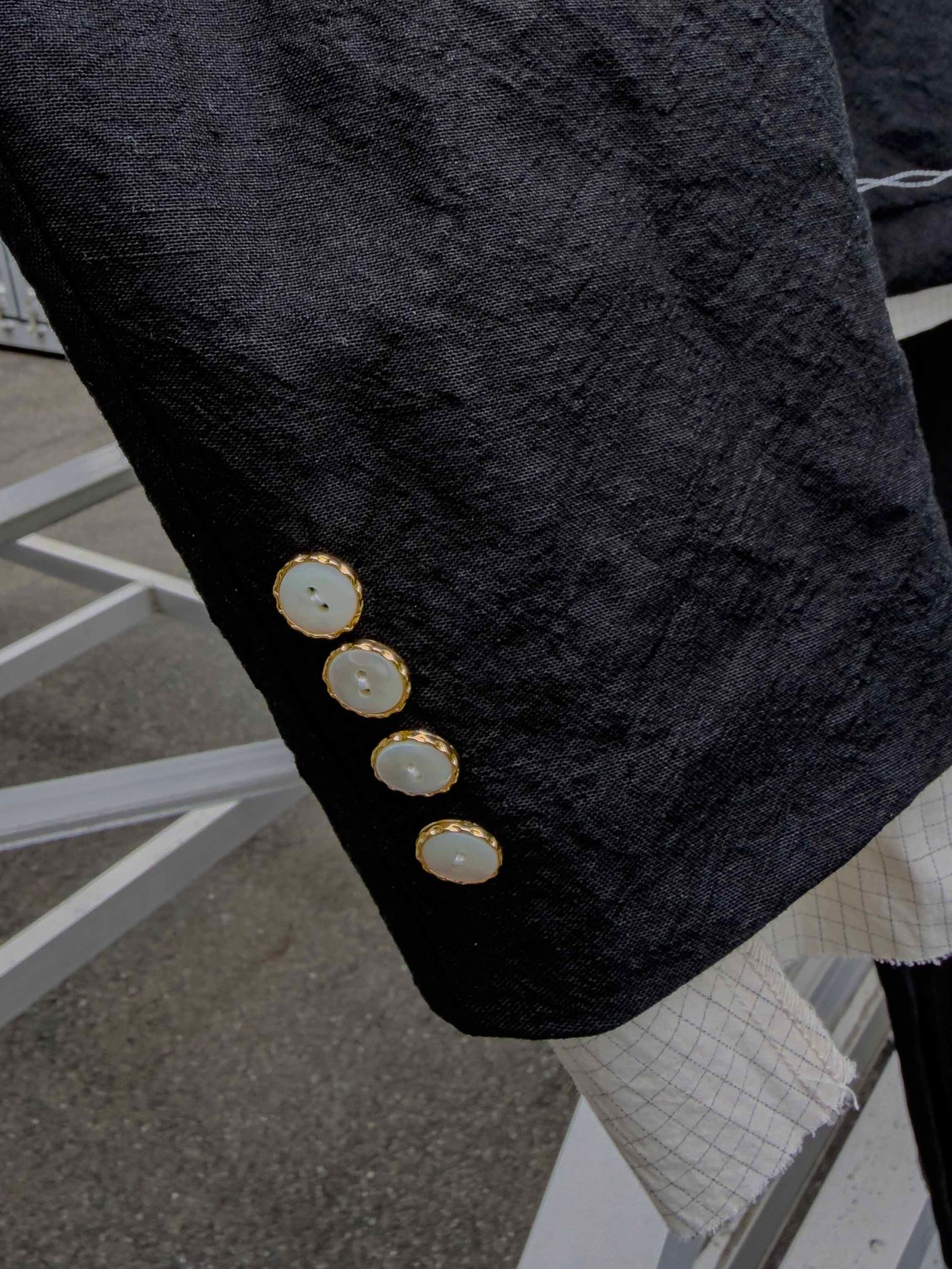 SEPARATE PATCH POCKET CEREMONY JACKET / Black