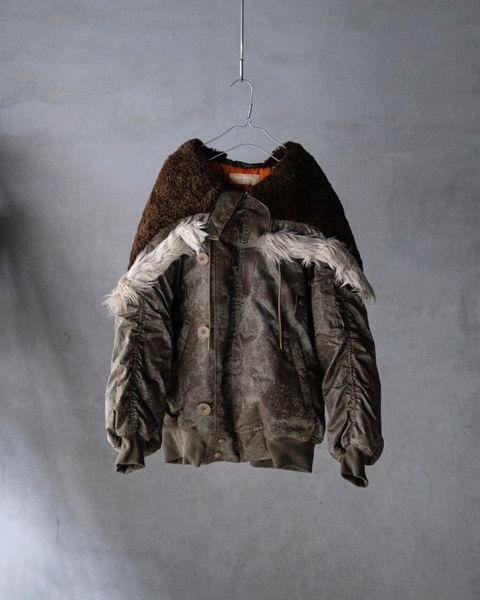 Rust printed N2 Blouson / khk