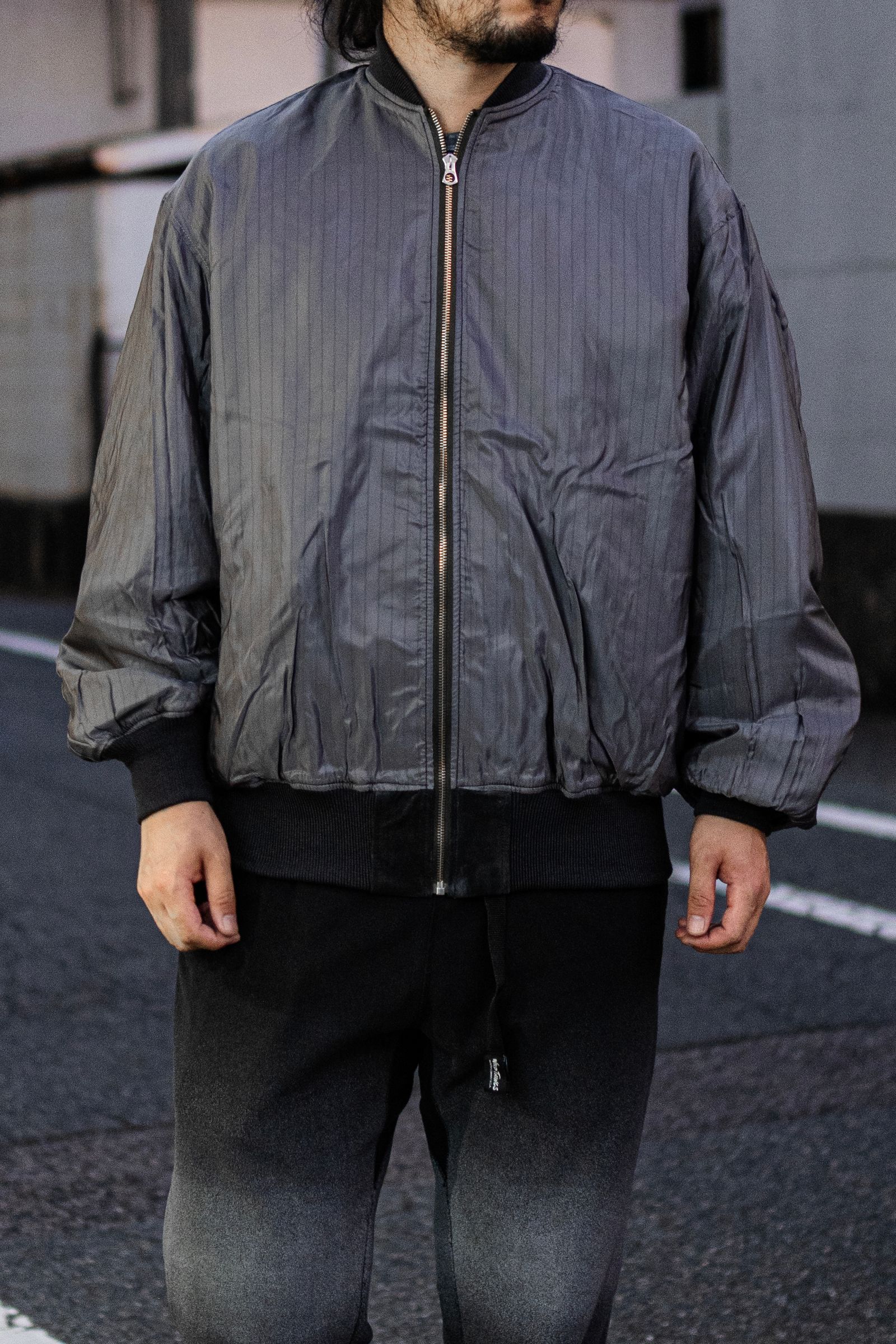 SUEDE BOMBER JACKET / Black