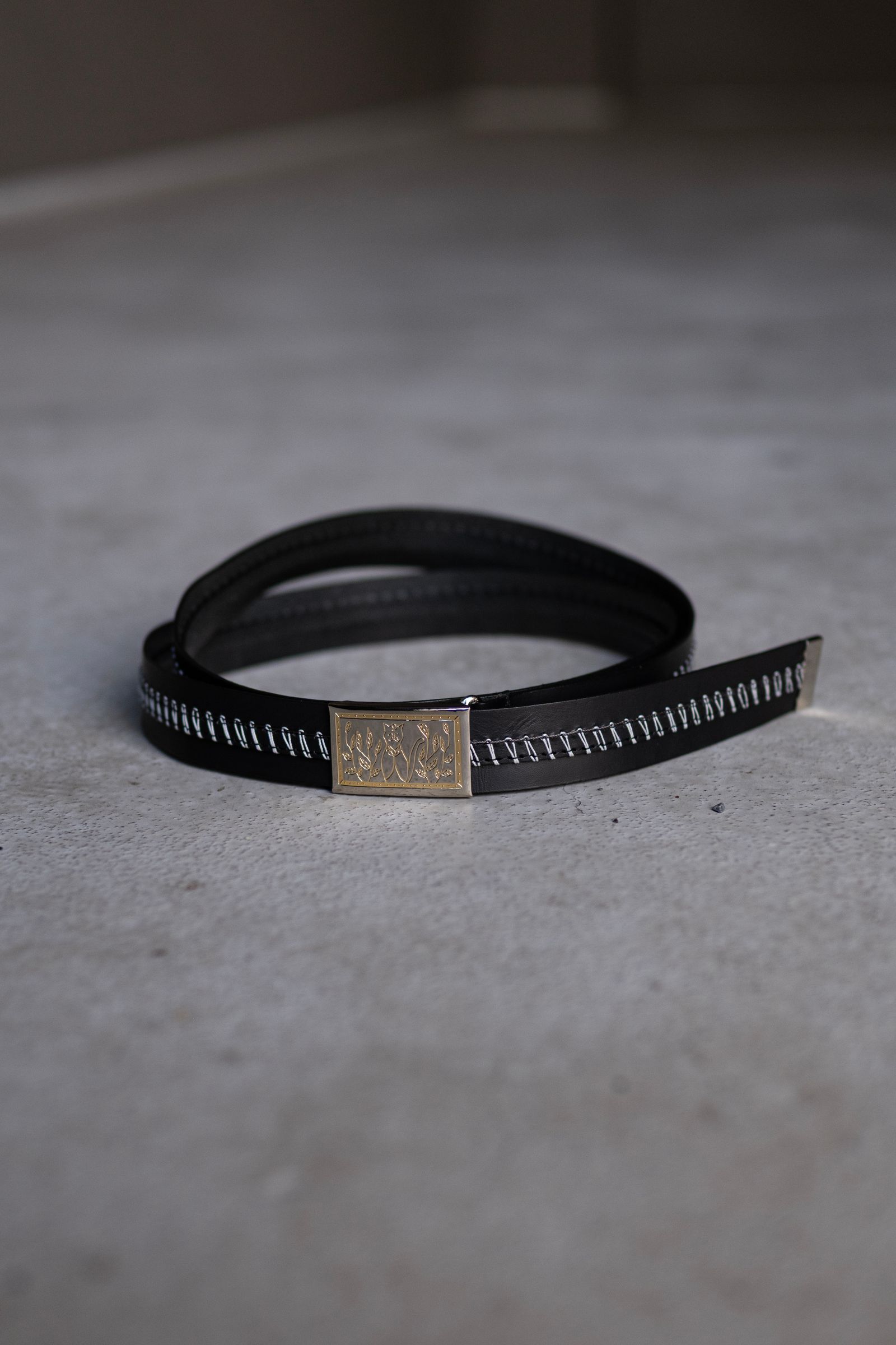 羅針盤がグルグル様 SHINYAKOZUKA - PICTURESQUE OJISAN BELT / BLACK | Retikle