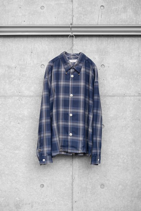Ombre check SH / blu