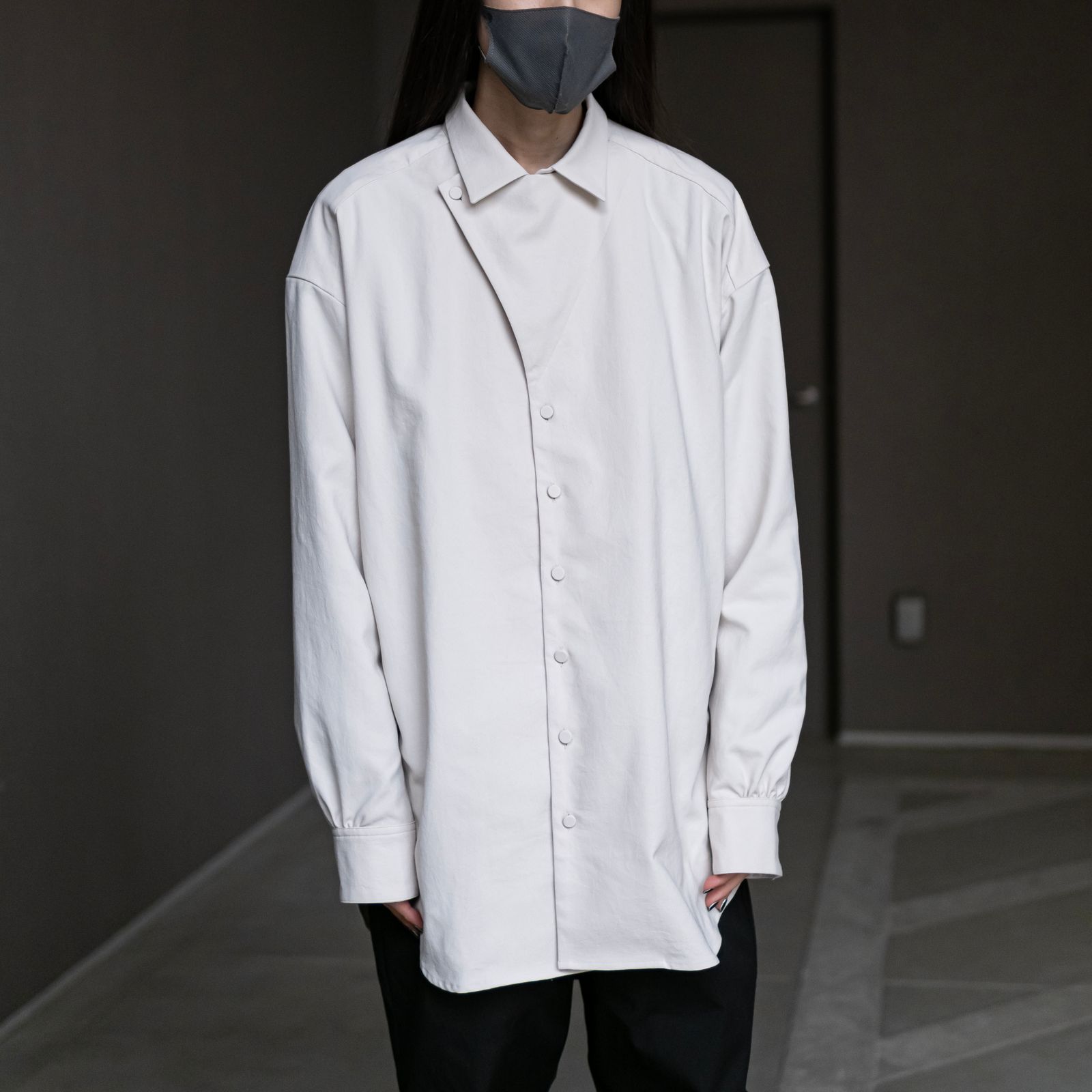 meagratia - Flap shirt / grn | Retikle Online Store