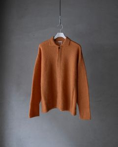 Kid Mohair Knit Shirts / Orange