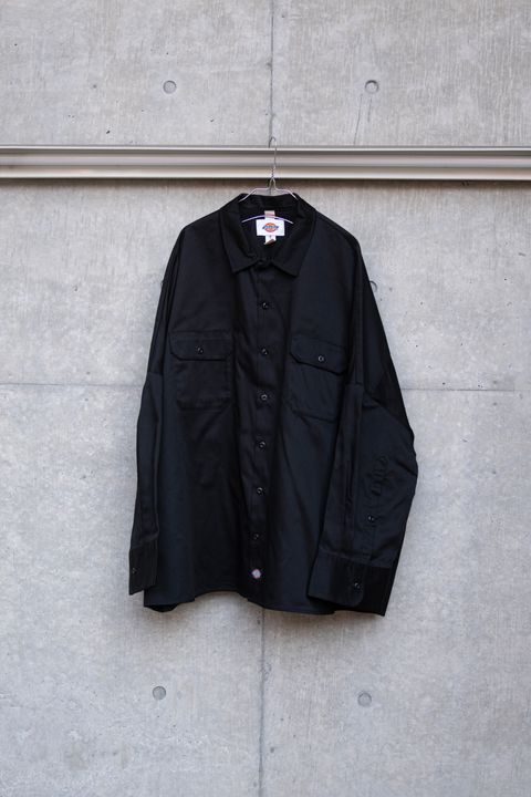 【SHINYAKOZUKA×Dickies】GIANT WORK SHIRT WITH DICKIES / BLACK