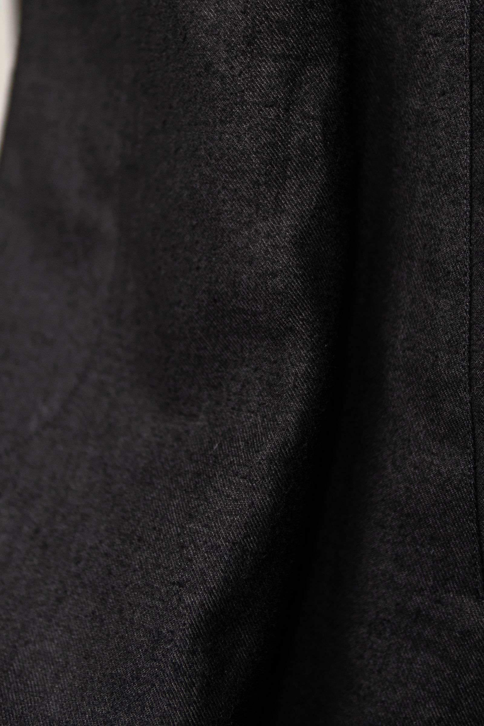 HEMP OVERSIZE BALMACAN COAT / Black