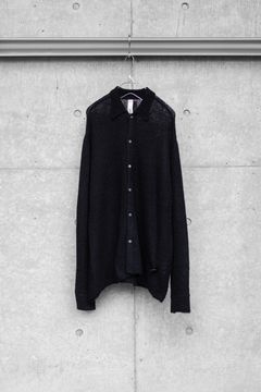 NOTHING SPECIAL KNITTED SHIRT / DAWN BLACK