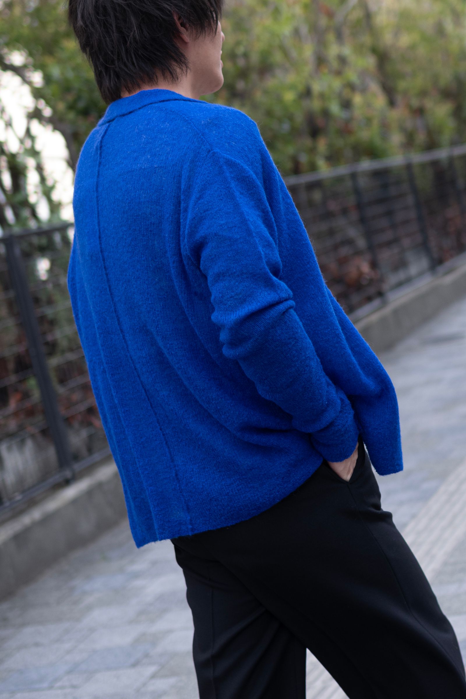 NOTHING SPECIAL KNITTED SHIRT / BREATH TAKING BLUE