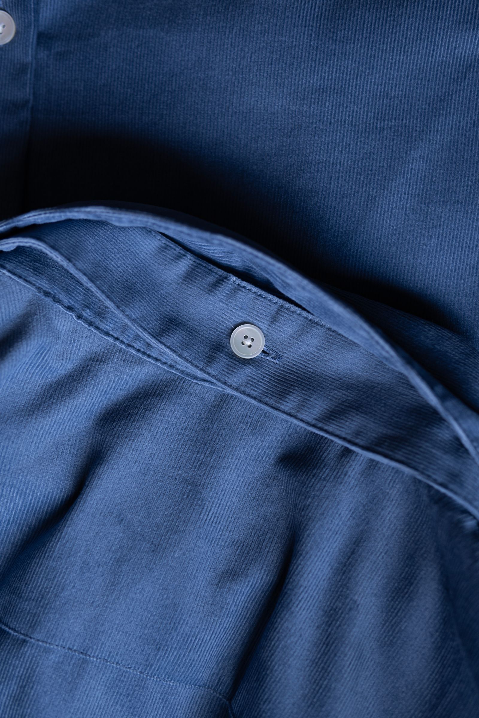 CORDUROY CROSSTIE SHIRTS / SAX BLUE