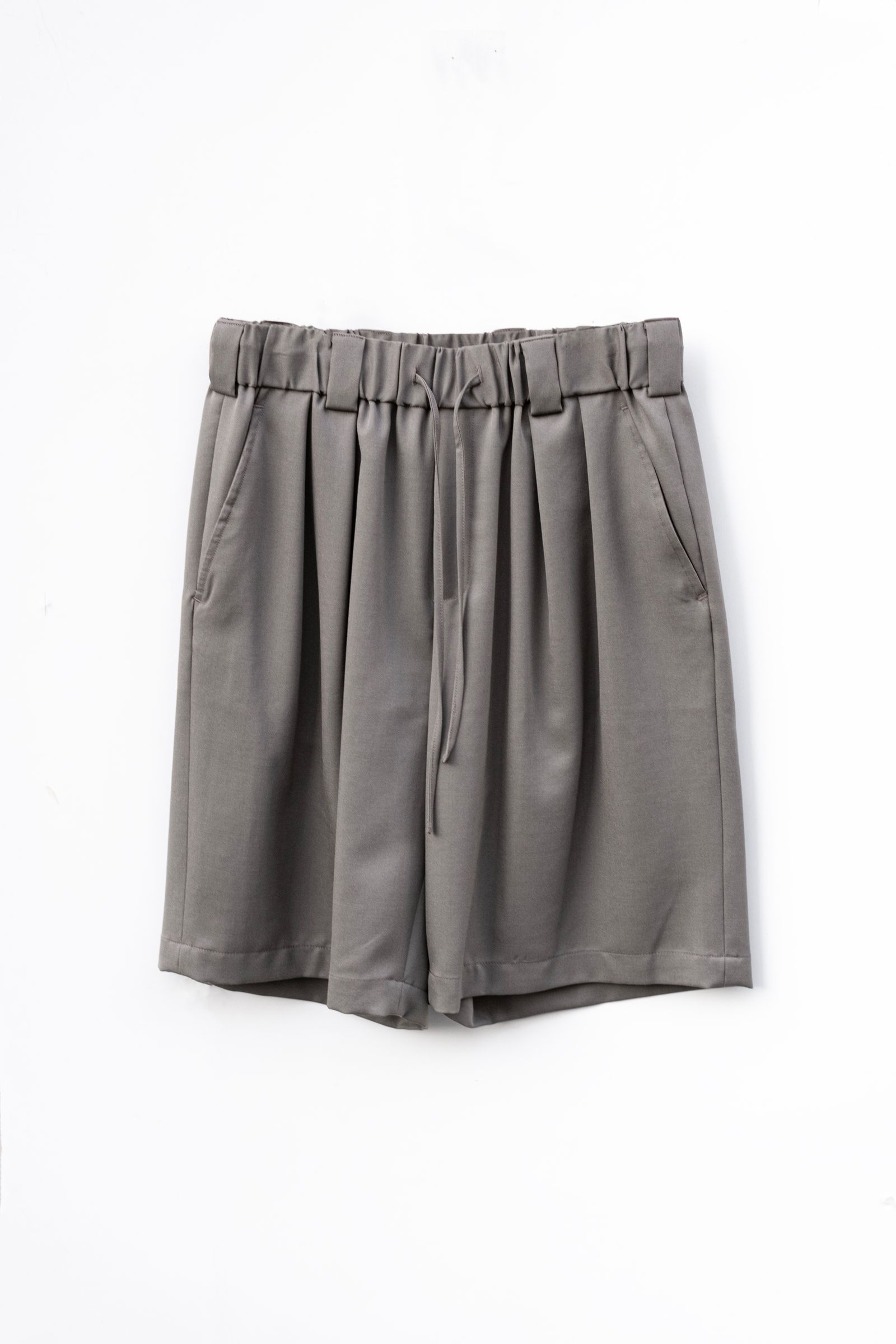 Blanc YM - Wide Easy Half Trousers / Gray | Retikle Online Store