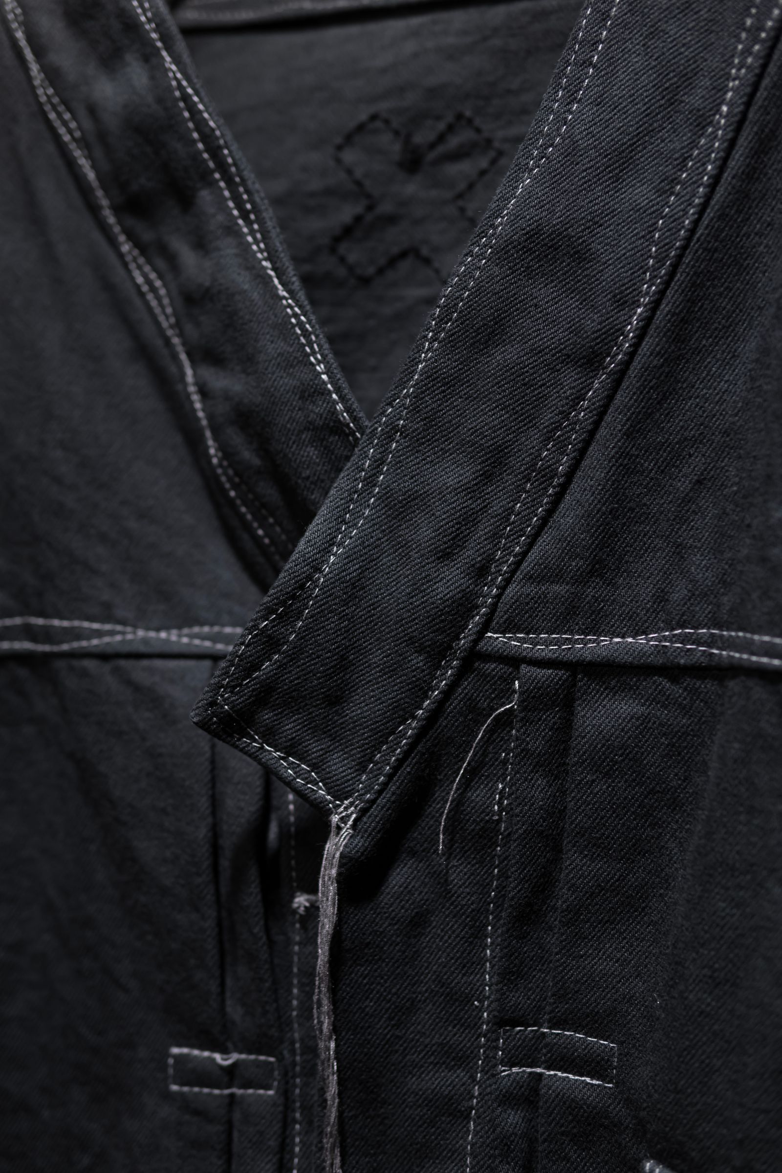 LQUARTET - 【LQUARTET×Retikle】Japanese Neck Denim Jacket