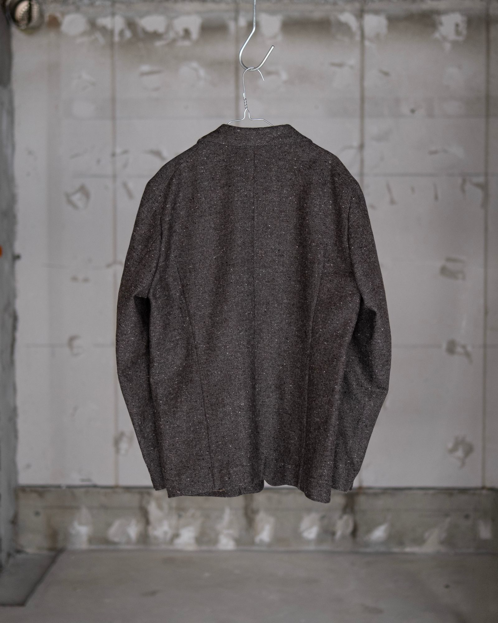 SINGLE-BREASTED 2BUTTON COMFORT-FIT LINED JACKET / MOCHA GREY