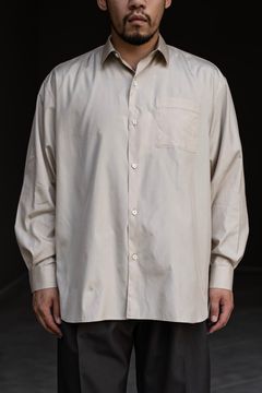 Blanc YM - Silk Wide Shirt / White | Retikle Online Store