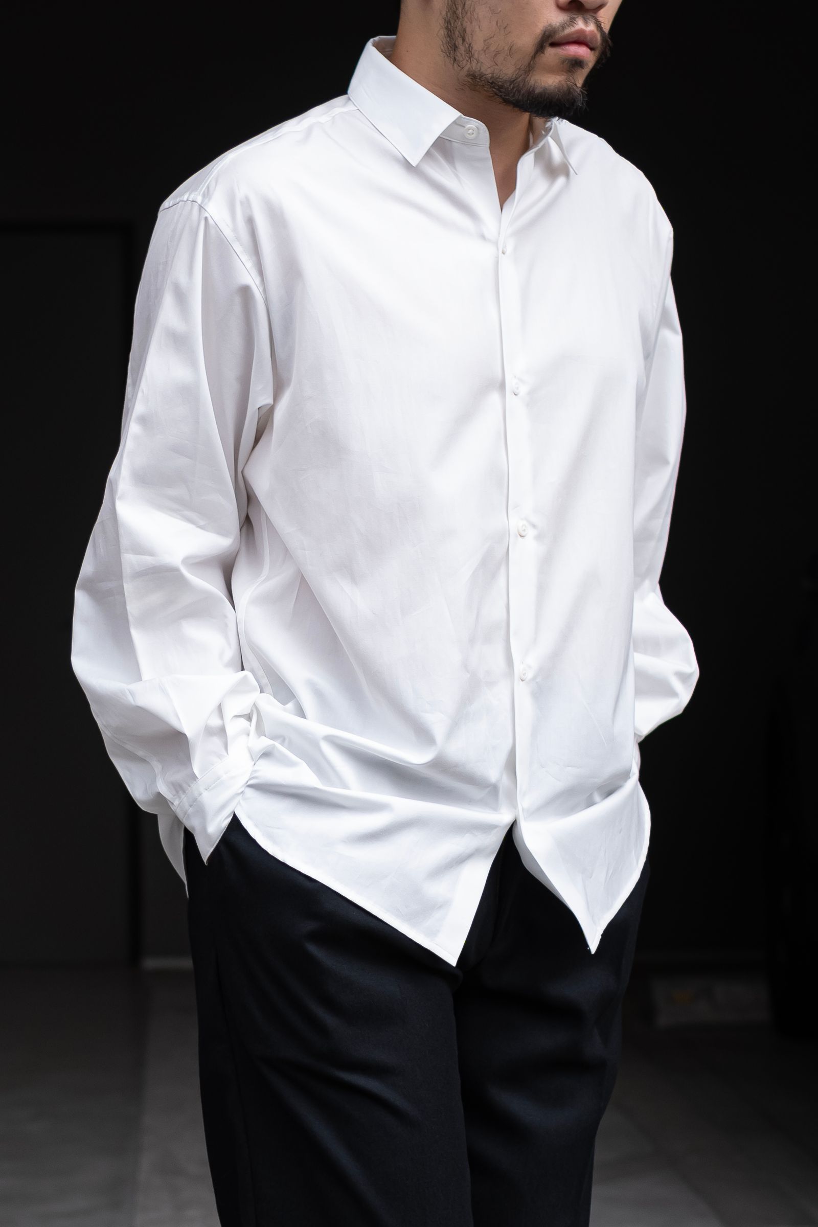 JUHA - SOFT BROAD SHIRT / White | Retikle Online Store